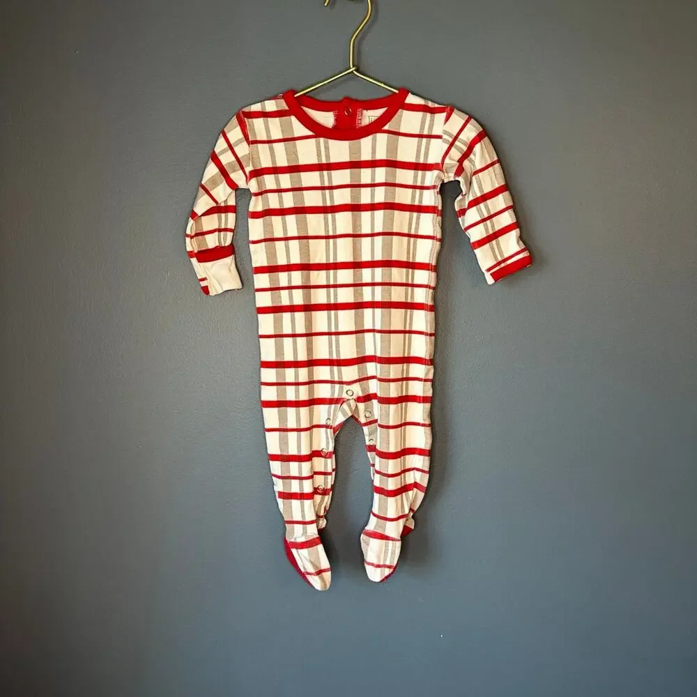 L’ovedbaby Christmas‎ plaid footie